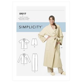 Listing 1 of 2 for Simplicity Pattern 9217 Misses/Men Robe & Pajama A (S-M-L-XL-XXL-XXXL)