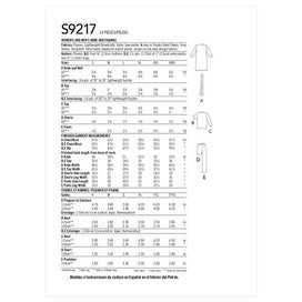 Listing 2 of 2 for Simplicity Pattern 9217 Misses/Men Robe & Pajama A (S-M-L-XL-XXL-XXXL)