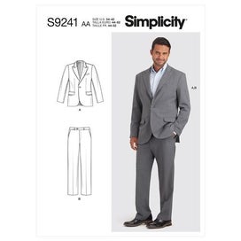 Listing 1 of 2 for Simplicity Pattern 9241 Men's Suit AA (34-36-38-40-42)