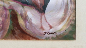 Listing 3 of 4 for Three Faces Artwork signed J Cohen