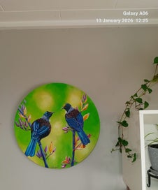 Listing 2 of 2 for Tui Birds on a Flax Bush Painting