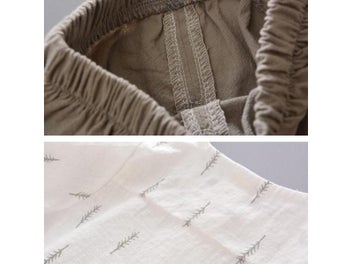 Listing 8 of 11 for Summer Toddler Baby Boy Set Kids Boys Clothes Sets Cotton Linen Print Short