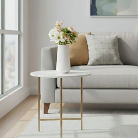 Listing 4 of 5 for ANYDECO Flower Vase White Large Ribbed Nordic Style Pot Living Room Decor