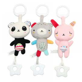 Listing 1 of 5 for Baby Toy Cartoon Animal Stuffed Hanging Rattle Toys,Baby Bed Crib Car Seat Tr
