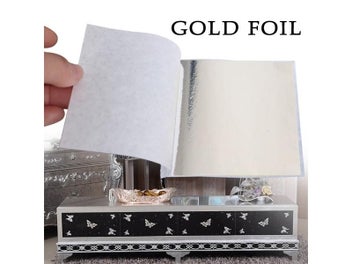 Listing 4 of 10 for Taiwan Gold Leaf Imitation Foils Gilded Paper Colorful Leaf Shiny Decoration