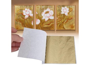 Listing 5 of 10 for Taiwan Gold Leaf Imitation Foils Gilded Paper Colorful Leaf Shiny Decoration