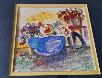 Listing 5 of 13 for +++ VIBRANT " RHONDA CAMPBELL '97" STILL LIFE PAINTING +++