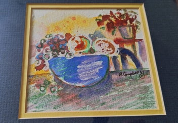 Listing 6 of 13 for +++ VIBRANT " RHONDA CAMPBELL '97" STILL LIFE PAINTING +++