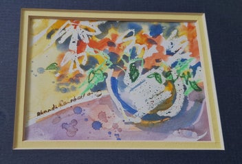 Listing 4 of 14 for +++ VIBRANT " RHONDA CAMPBELL '97" STILL LIFE PAINTING +++