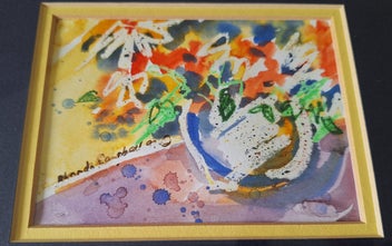 Listing 10 of 14 for +++ VIBRANT " RHONDA CAMPBELL '97" STILL LIFE PAINTING +++