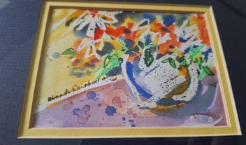 Listing 14 of 14 for +++ VIBRANT " RHONDA CAMPBELL '97" STILL LIFE PAINTING +++