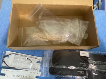 Listing 2 of 5 for Bulk Eyewear Lot - Madison Titanium & Stepper Rimless Glasses Frames + Clip-ons