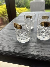 Listing 3 of 5 for Set of 6 Julia Crystal whiskey glasses and 1 Bohemia Crystal Sugar/Honey Pot