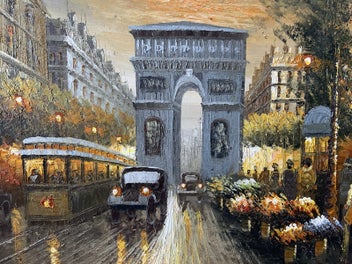 Listing 5 of 8 for HUGE - Oil painting in great condition