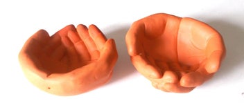 Listing 4 of 5 for TWO CERAMIC HANDS BRAND NEW==GREAT BARGAIN