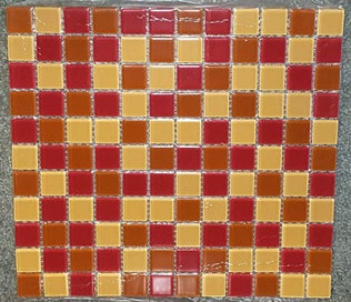 Listing 2 of 2 for Mosaic Tiles - Red Crystal - Full sheet