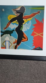 Listing 3 of 3 for Pat Hanley "Doing it" Framed Print