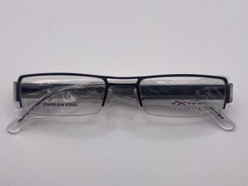 Listing 3 of 7 for OXYDO Italy Semi-Rimless Glasses | Matte Charcoal | New Old Stock