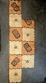 Listing 5 of 6 for South Pacific Tapa Motif Wall Hanging – Hand painted
