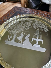 Listing 2 of 7 for VINTAGE MURANO/VENETIAN GLASS MIRROR TRAY