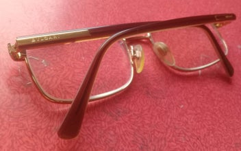 Listing 4 of 7 for authentic BULGARI optical frames with original case & cleaning cloth
