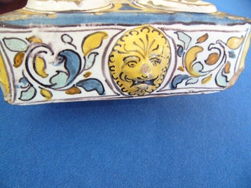 Listing 3 of 14 for Circa 1690 Delft polychrome inkwell - rare