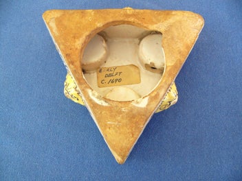 Listing 8 of 14 for Circa 1690 Delft polychrome inkwell - rare