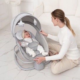Listing 4 of 13 for Baby Swing Bassinet Mastela 4 in1 New born Electric Baby infant Swing Rocker