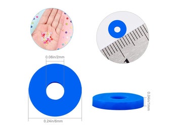 Listing 3 of 7 for Clay Beads Bracelet Making Kit Flat Beads For DIY Bracelet Jewelry