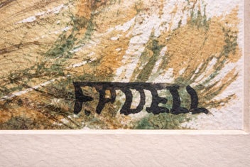 Listing 3 of 3 for Framed Watercolour Artwork – Rustic Country Scene