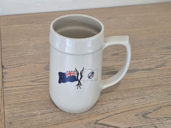 Listing 2 of 8 for Superb Richmond Stoneware (NZ) Pottery Shipping Lines - Stein / Tankard / Mug