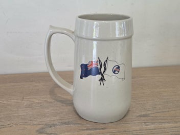 Listing 4 of 8 for Superb Richmond Stoneware (NZ) Pottery Shipping Lines - Stein / Tankard / Mug