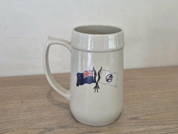 Listing 1 of 8 for Superb Richmond Stoneware (NZ) Pottery Shipping Lines - Stein / Tankard / Mug