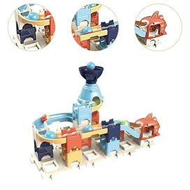 Listing 3 of 9 for Space Ball Track Building Blocks 3D STEM Marble Run Construction Toy with Glo...