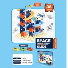 Listing 7 of 9 for Space Ball Track Building Blocks 3D STEM Marble Run Construction Toy with Glo...