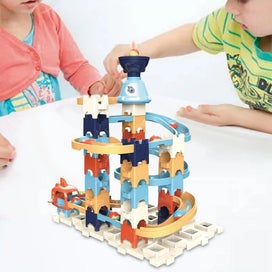 Listing 9 of 9 for Space Ball Track Building Blocks 3D STEM Marble Run Construction Toy with Glo...
