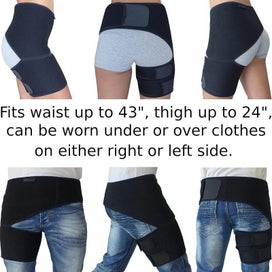 Listing 5 of 9 for Groin Hip Brace Wrap Leg Thigh Compression Support