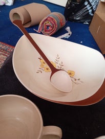 Listing 3 of 10 for Carlton Ware Art Deco "Mimosa" Hand Painted Soup Set