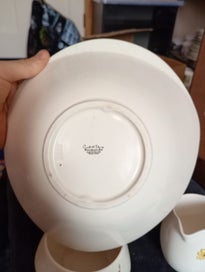 Listing 10 of 10 for Carlton Ware Art Deco "Mimosa" Hand Painted Soup Set