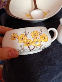 Listing 6 of 10 for Carlton Ware Art Deco "Mimosa" Hand Painted Soup Set