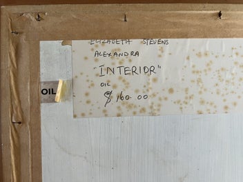 Listing 3 of 8 for Elizabeth Stevens “Interior” Large Oil on Board