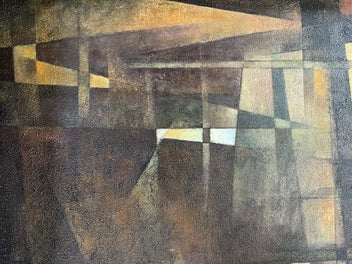 Listing 7 of 8 for Elizabeth Stevens “Interior” Large Oil on Board