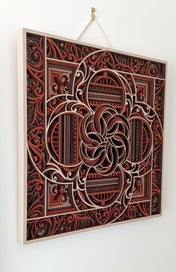 Listing 2 of 4 for Zentangle, A Laser Cut 3d Picture