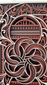 Listing 4 of 4 for Zentangle, A Laser Cut 3d Picture