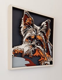 Listing 2 of 4 for Yorkshire Terrier A Laser cut 3D Picture