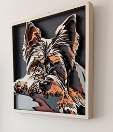 Listing 4 of 4 for Yorkshire Terrier A Laser cut 3D Picture