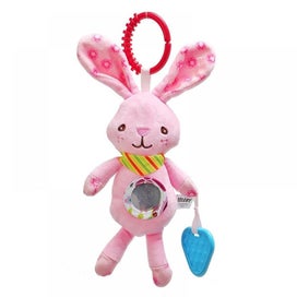 Listing 1 of 3 for Baby Hanging Rattle Squeaky Toy Animal Ring Plush Stroller Infant Bed Crib Tr
