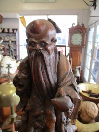 Listing 2 of 10 for SH 1526 - Vintage Chinese Root Carving Statue