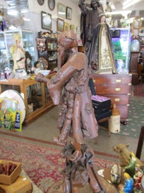 Listing 5 of 10 for SH 1526 - Vintage Chinese Root Carving Statue