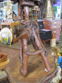 Listing 6 of 10 for SH 1526 - Vintage Chinese Root Carving Statue